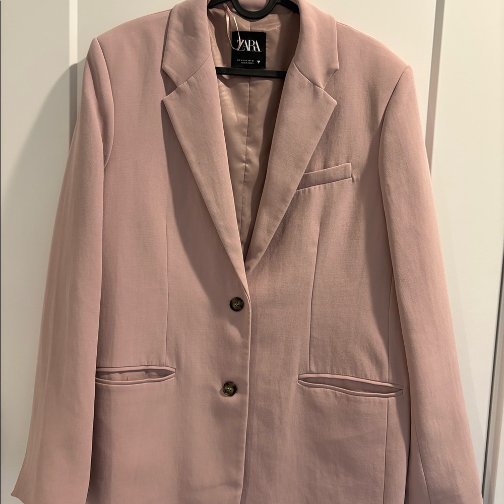 Pink blazer from Zara